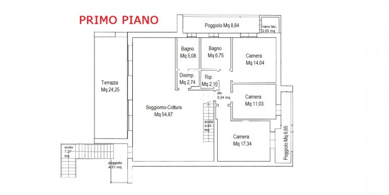 Pianta Appartamento Piano Primo